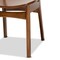 Baxton Studio Katya Mid-Century Modern Walnut Brown Finished Wood 5-Piece Dining Set 183-11637-11644-Zoro - alternate 2